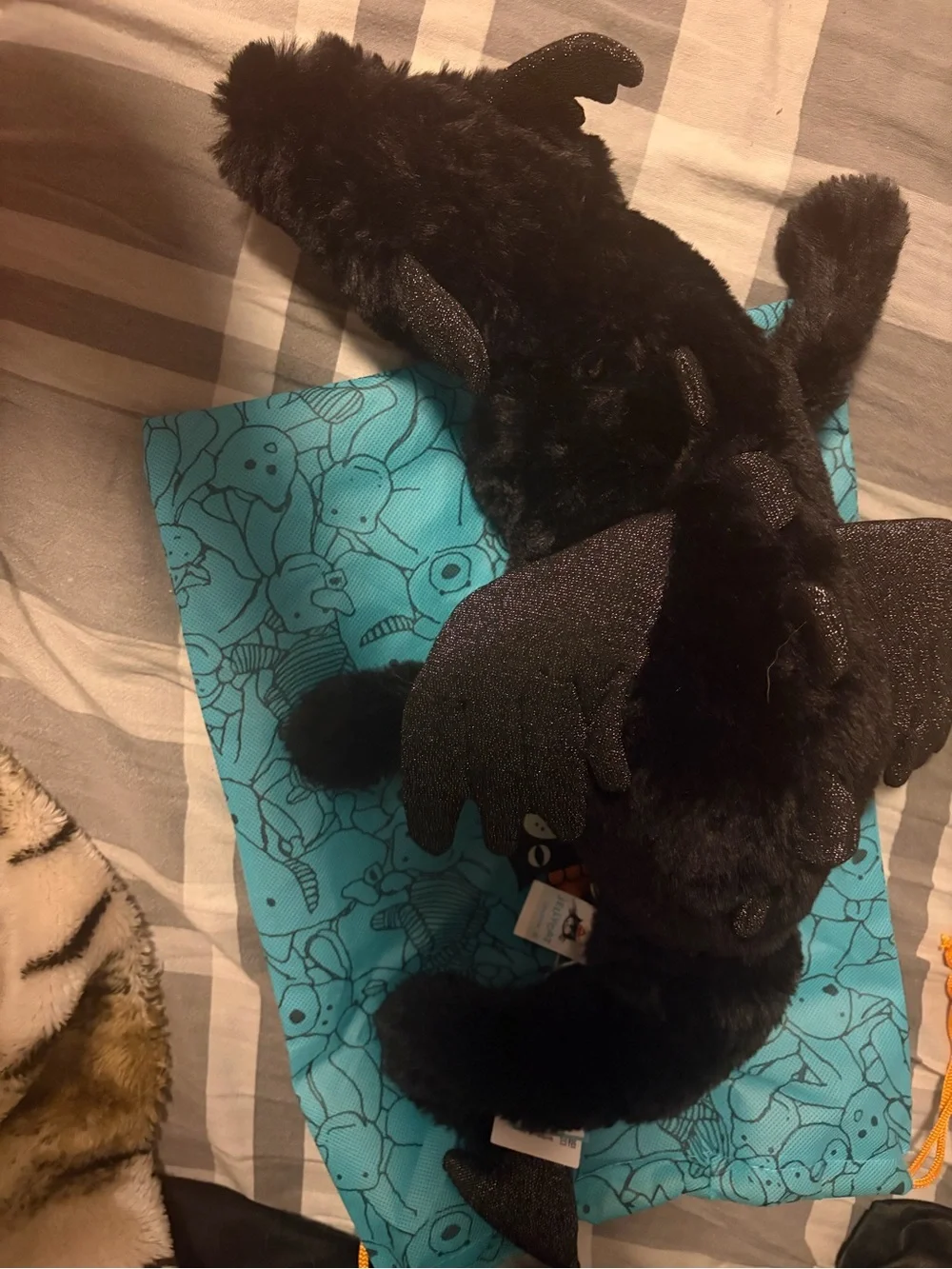 Jellycat Black Plush Dragon Small Pet Toy